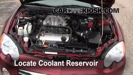 2005 Chrysler Sebring Limited 3.0L V6 Coupe Coolant (Antifreeze) Add Coolant